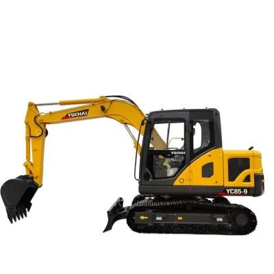 Best Brand in China Yuchai Excavator Yc85-9 with CE Certificate