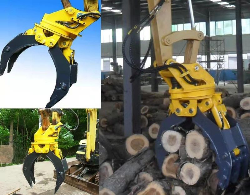 4 Ton-40 Ton Excavator Hydraulic Grapple Excavator Grapple Hydraulic Excavator Parts for Cat Volvo Doosan Hyundai Liugong Excavator