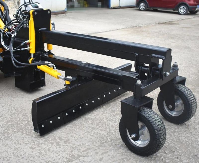 Small Skid Steer Attachments Hydraulic Adjusting Mini Grader Blade