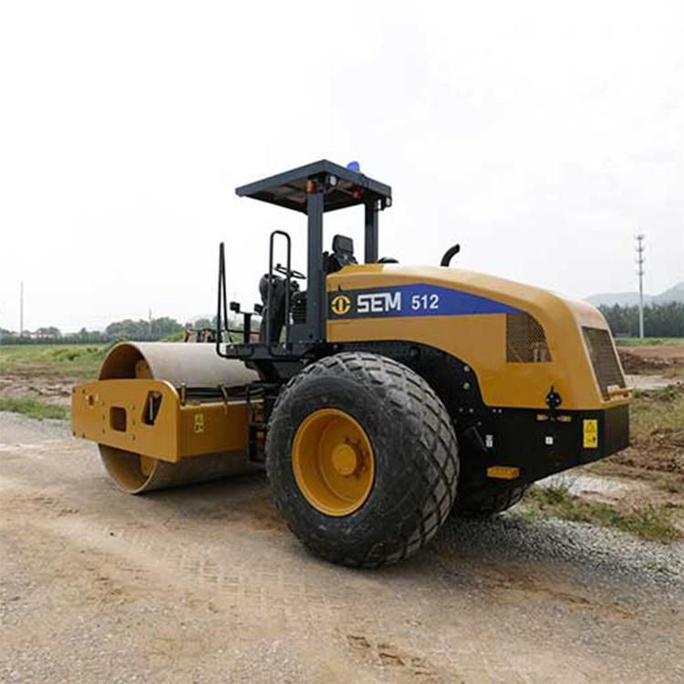 Famous Brand 12ton Static Single Drum Road Roller Sem512