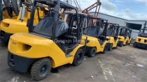 Side Shift 3 Ton Komatsu Fd30t Used Diesel Forklifts on Sale