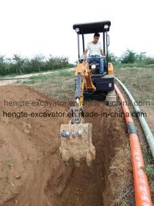 Chinese Low Price Digging Machine 1.8- 2ton Small Mini Excavator with Attachments Ht20-7