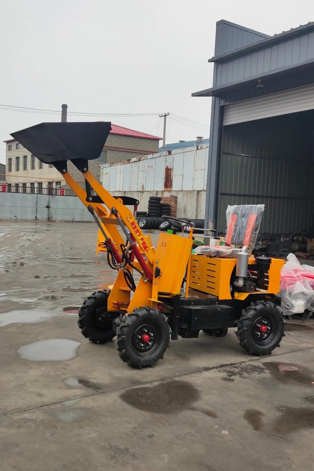 Factory Electric Loader 500kg Small Front Loader Cabina Cargador Frontal Sldg Loader Price