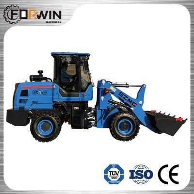 Mini Compact 4WD Articulated Front End Tractor Loaders 1.5ton Wheel Loaders for Sale