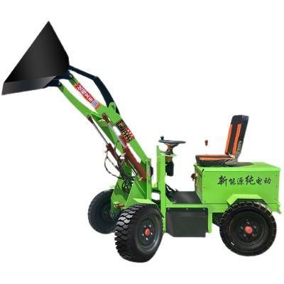 Mini Electric Loader 0.5ton Battery Operated 4 Wheel Drive Electric Mini Loader Device