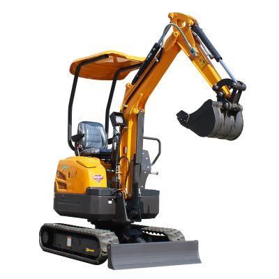 Rubber Track 1600kgs Household Mini Small Excavator with Quick Hitch