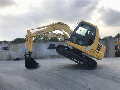 Crawler Moving Type Used Komatsui PC60 Excavator in Good Condition From Shanghai