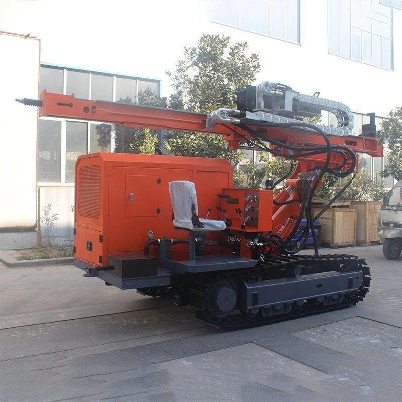 6m Hydraulic Press Solar Pile Ramming Driving Machine