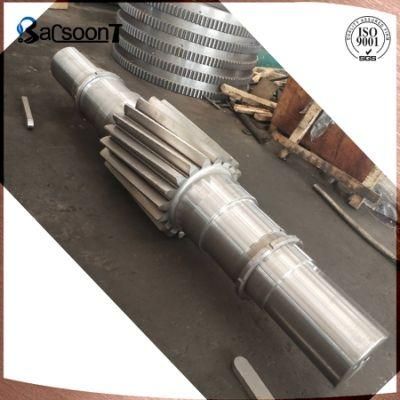 Customized Forged Steel Keyed Gear Shaft with Precision Machining