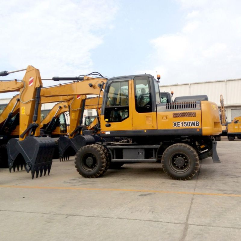 China Wheeled Excavator Xe150wb 15 Tons China Hydraulic Excavator