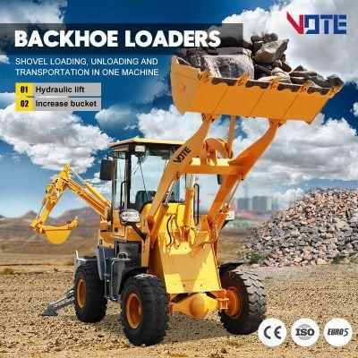 China Mini Front End Loader Backhoe Backhoe for Sale 4X4 Compact Tractor Loader and Backhoe