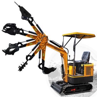Hot China Mini Excavator 0.8t -10 Ton Small Digger 1 Ton 5 Ton Excavator with Rubber Track for Sale Price