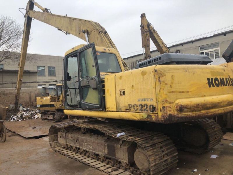 18meter Long Boom 22t Used Crawler Excavator Komatsu PC220-6 PC220 Crawler Excavator