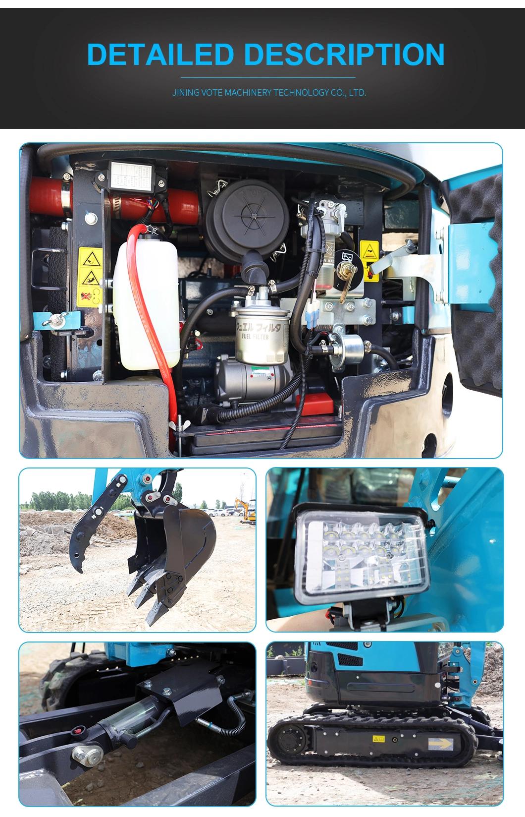 China EPA Euro 5 Excavators 1 Ton 2 Ton 3 Ton Mini Excavator
