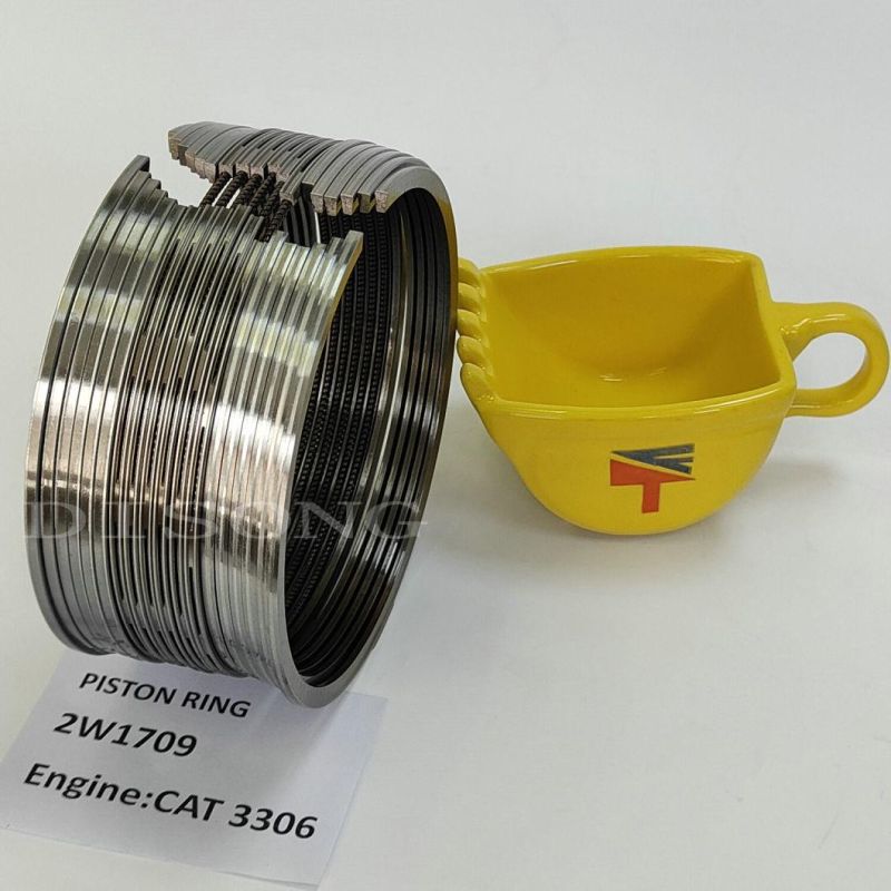 High Quality Diesel Engine Mechanical Parts Piston Ring 2W1709 for Wheelloader 966f 966D 966g 966h Buildozer D6c D6d D6g D6h 140h 16h Engine 3306 Generator Set