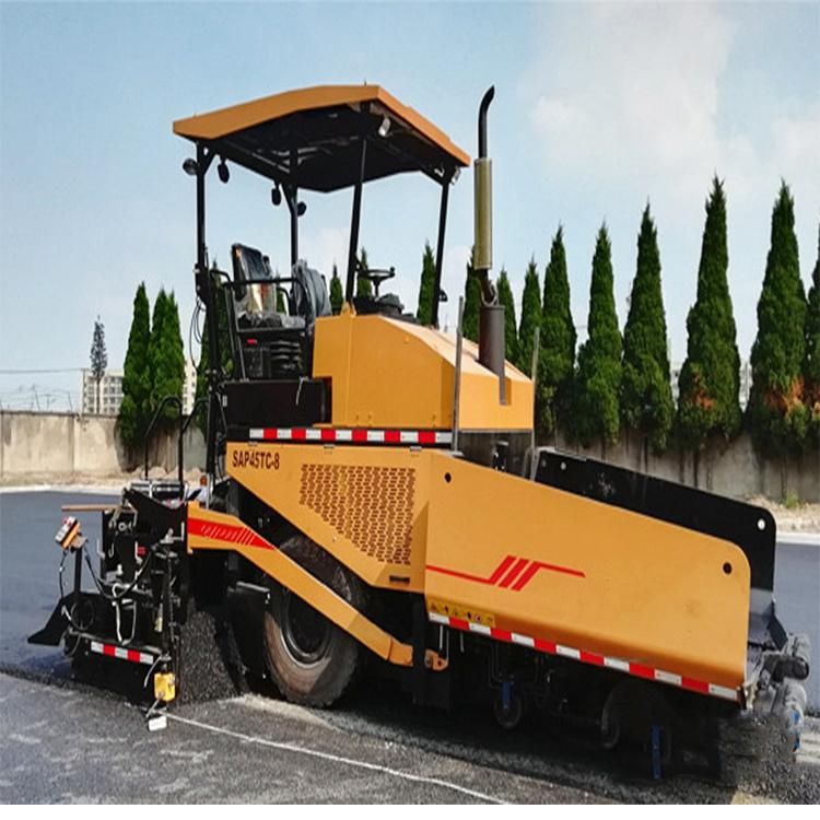 Small Asphalt Paver 4.5m Paving Width Sap45c-8 for Sale