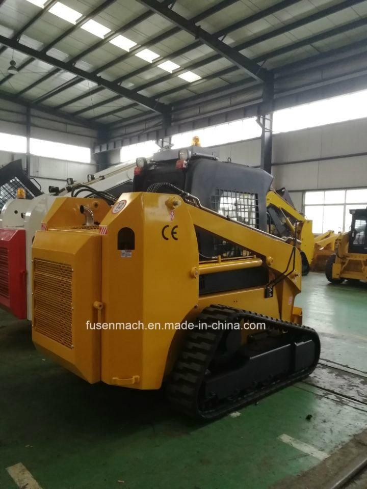 2019 New 75HP Crawler Skid Loader Wheel Loader Track Skid Steer Loader Mini Loader with America Kohler EPA Tire 4 Engine
