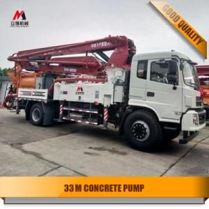 Chinese Factory 33m Boom Truck Mounted Concrete Pump with Ce SGS Certification
