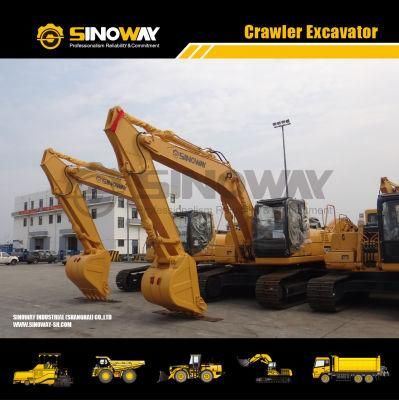 23 Ton Excavator Digger Sinoway Hydraulic Excavating Machinery