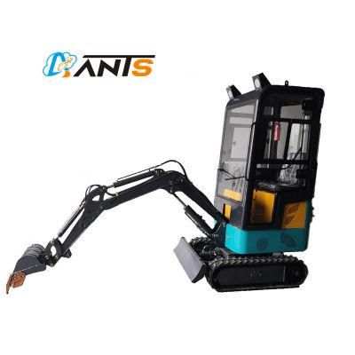 EPA CE Mini Excavator 0.8ton 1 Ton 2 Ton Small Digger with Roof/Cabin for Sale