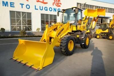 China Lugong 4WD Hydraulic Construction Small Mini Front End Wheel Loader Bucket Wheel Loader LG938