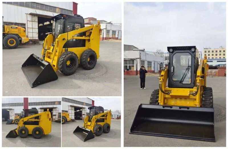 CE ISO EPA Liftor New Mini 50HP 65HP 75HP 85HP 1t 2t 3t 5t Skid Steer Loader Micro Wheel and Track Steer Skid Loader with Attachment Parts Price for Sale