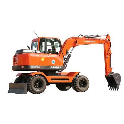 Mini Excavator Wheel Tyre Small Wheel Excavator Mini Wheeled Excavator China