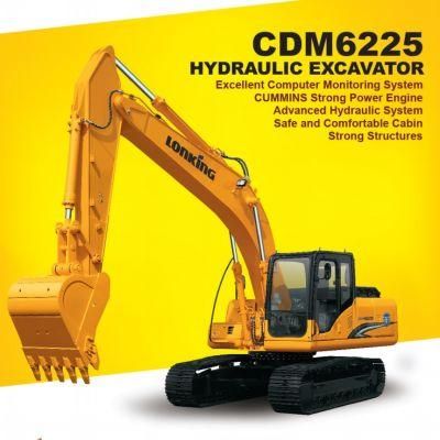 22t Hot Sale Lonking 1.1m3 Crawler Excavator Cdm6225