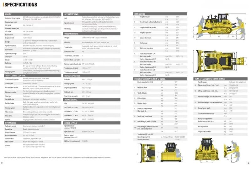 Cheaper Price for St Dh46-C3 China New Crawler Bulldozer Price for Sale