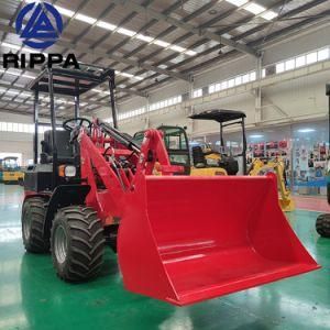 Rippa Grain Agriculture 1.2 Ton Tractor Telescopic Front End Loader Small Mini Backhoe Wheel Loader