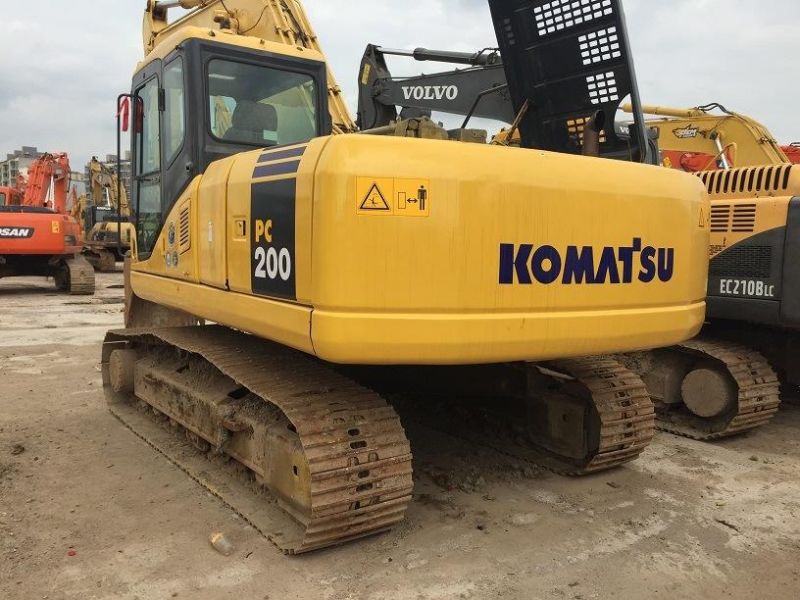 Japan Origin Komatsu Excavator PC200-7 PC200 Crawler 20t Excavator