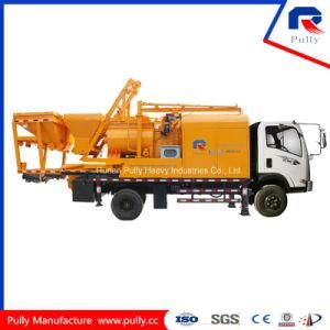 Truck Mounted Concrete Mixer Pump with Batcher and Chassis for Sale (JBC40-L)