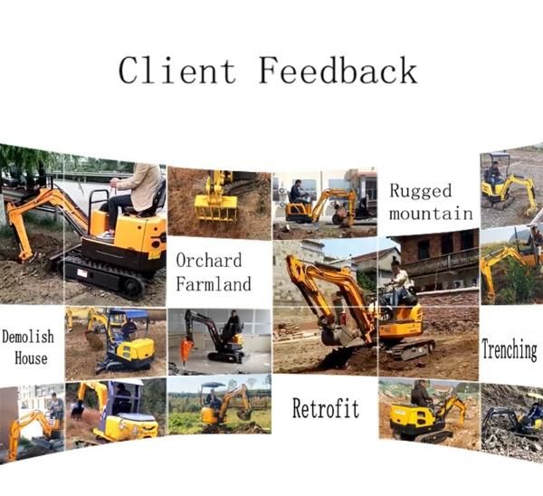 Low price high quality hydraulic crawler multi-functional mini excavator