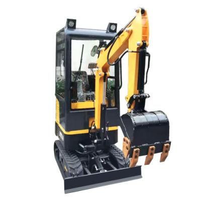 Shandong Excavator with Cab 1 Ton for Sale/ China Mini Bagger Excavator Wholesale Excavator for Sale