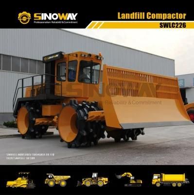 High Quality 260HP Refuse Landfill Compactor 4X4 Soil Compactors