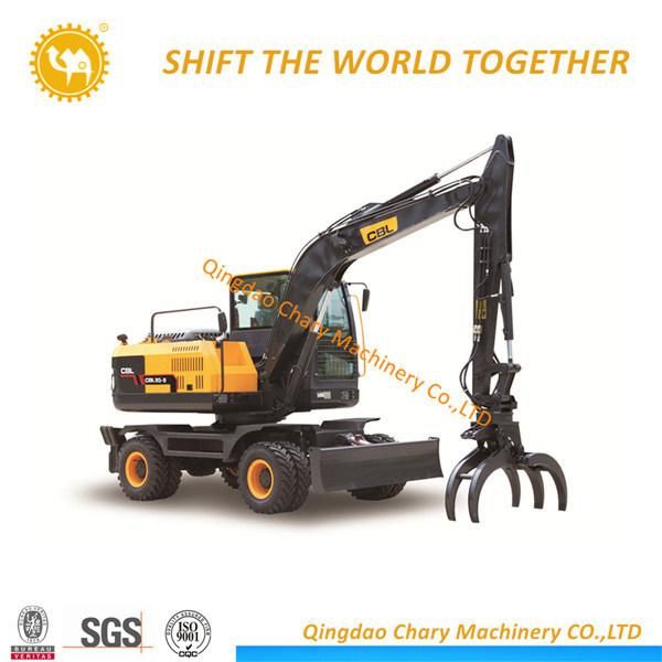 Hot Sale Sugar Cane Loading Machine Wheel Excavator Log Grapple