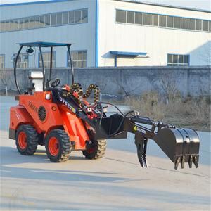 Multifunction Mini Wheel Loader Dy620 Small Telescopic Front End Loader for Sale