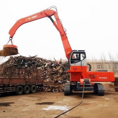 China Wzyd55-8c Bonny 55 Ton Hydraulic Material Handler with Magnet Plate