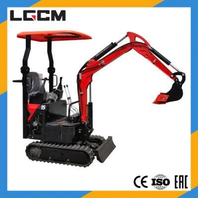 Lgcm OEM 1 Ton Farm Hydraulic Digger Micro Mini Excavator