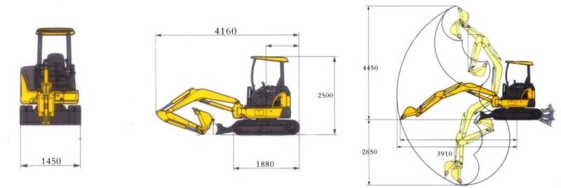 New Mini Excavator 1000kg 1 Ton Hydraulic Crawler Excavators Small Digger Bagger
