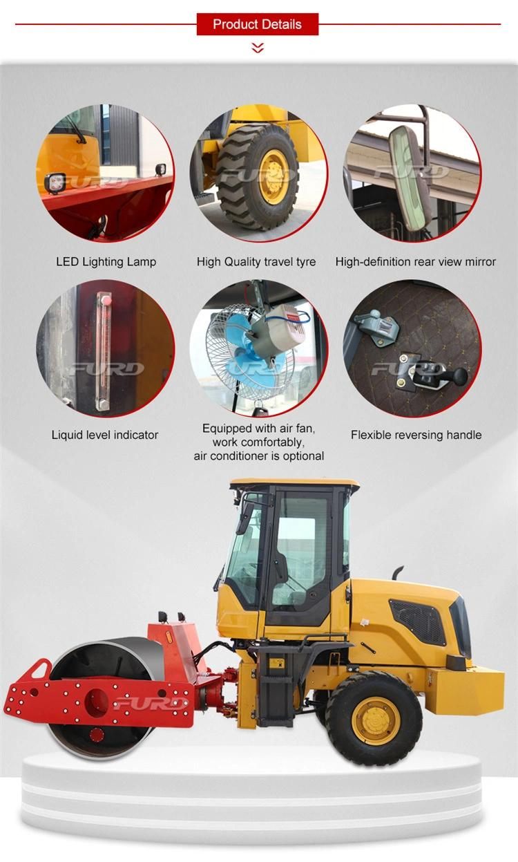 High Efficiency 10ton Exciting Force 8ton Hydraulic Vibration Road Roller