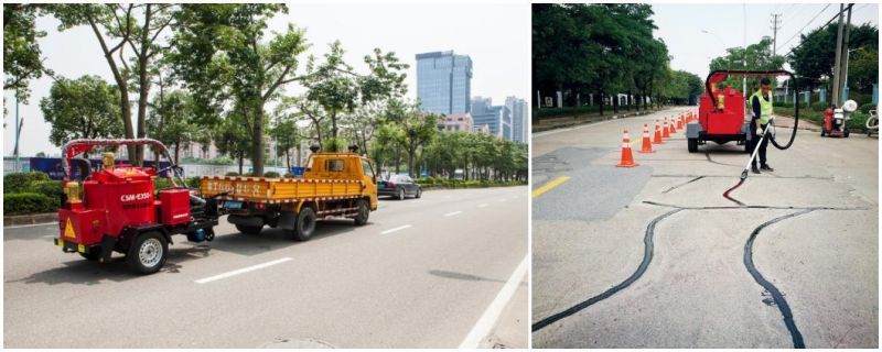 Trailer-Type Asphalt Pavement Crack Sealing Machine with Large Capacity