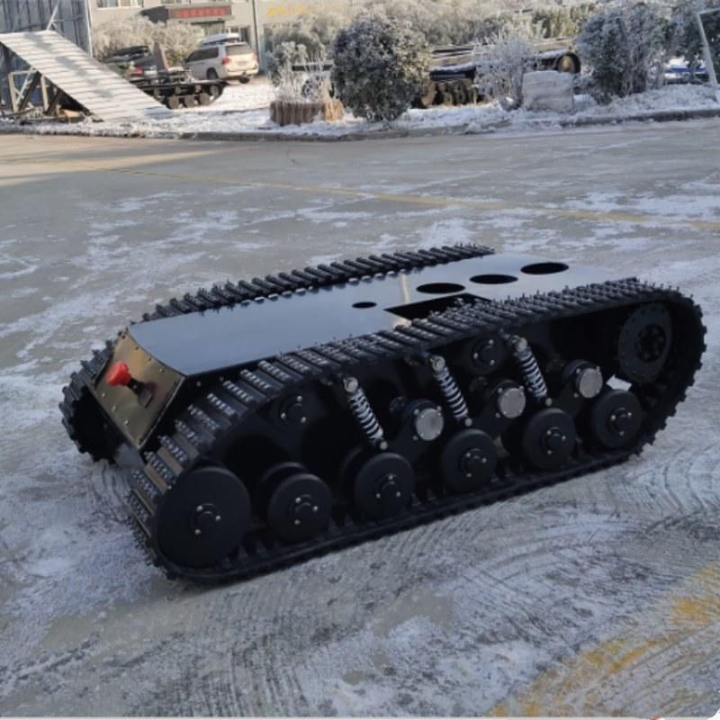 Rubber Track Chassis Robot with 100-200kg Carry Capacity