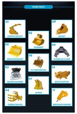 Earth-Moving Machinery Europe-Five Motor Mini Excavator 6ton Sale in Europe