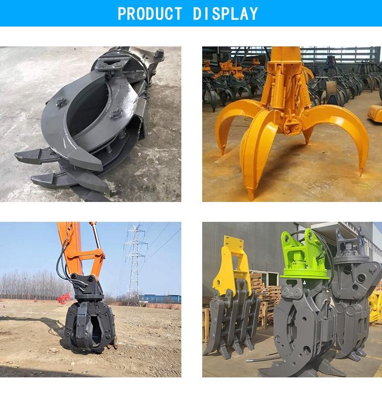 Hydraulic Pressure Grab Bucket for Grapple Waste Material Clamp