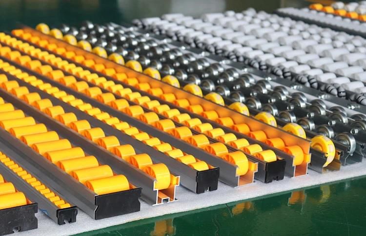 Aluminum Roller Track with Flanged Rollers