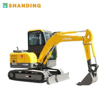 4 Ton Rubber Pad Dredge Track Motor Function 4ton Hydraulic Backhoe Excavator Supplier 4 Ton