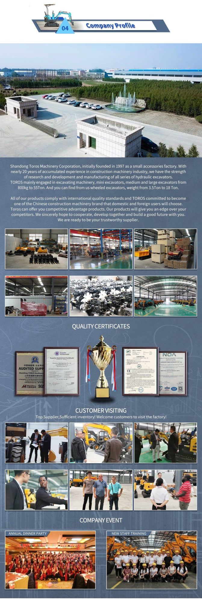 CE ISO Certificate Jining Toros Te10b 1000kg Vote 1ton Hydraulic Crawler Small Bagger with EPA Motor