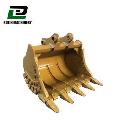 OEM Standard Heavy Duty Big Mining Rock Quarry Replacement 20 to 45ton Excavator Stone Buckets for Caterpillar