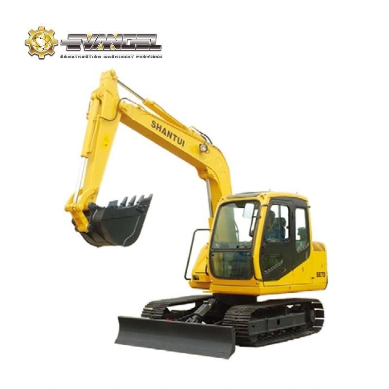 Digging Machine Shantui 7 Ton Crawler Excavator Se70-9 Kubota Weichai Engine